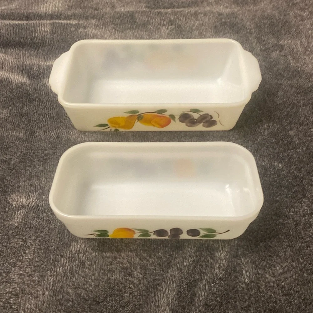 Vtg Fire King Set of 2